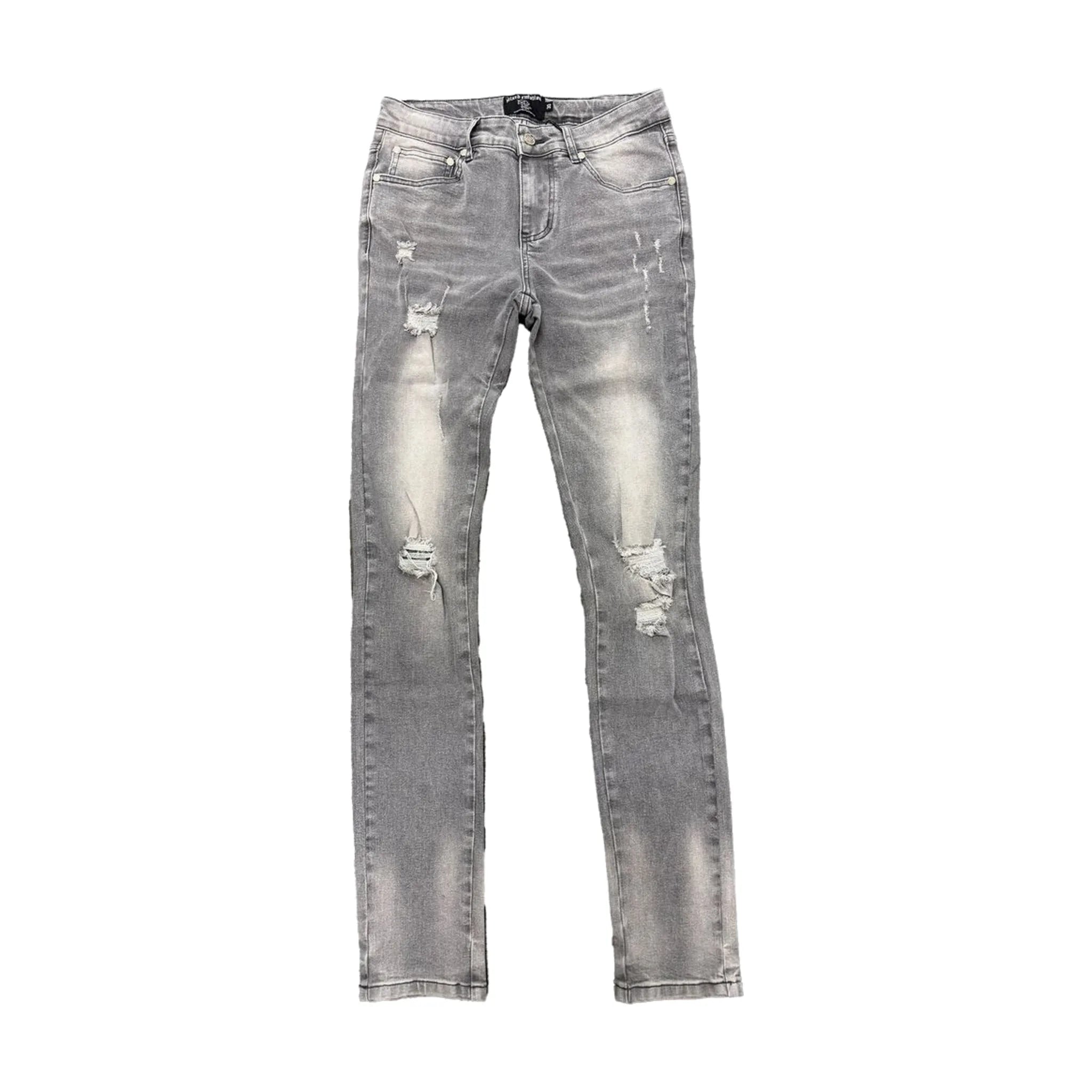 Mixed Emotions Grey 001 Denim