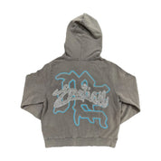Mixed Emotions Grey Rhinestone Hoodie