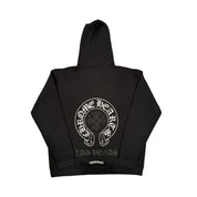 Chrome Hearts Las Vegas Exclusive Aniversary Horseshoe Logo Black Hoodie