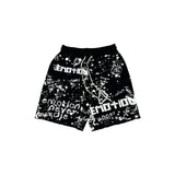 Mixed Emotions Graffiti Shorts Black