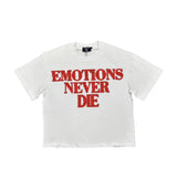 Mixed Emotions End Rhinestone Tee Red