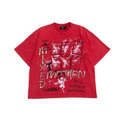 Mixed Emotions Red Crimson Tee
