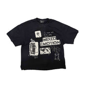 Mixed Emotion Stamped Tee Black