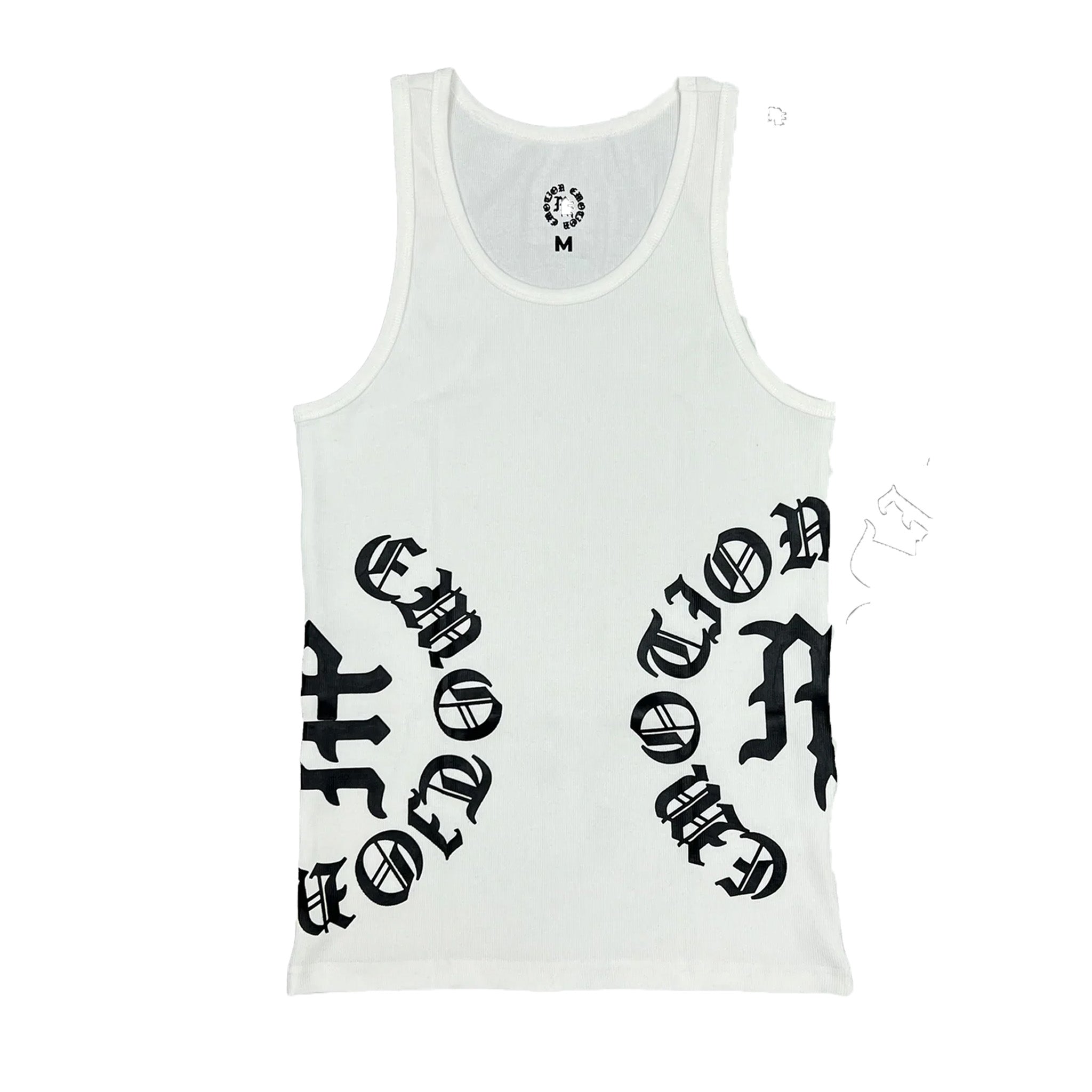 Mixed Emotions White Script Tank Top