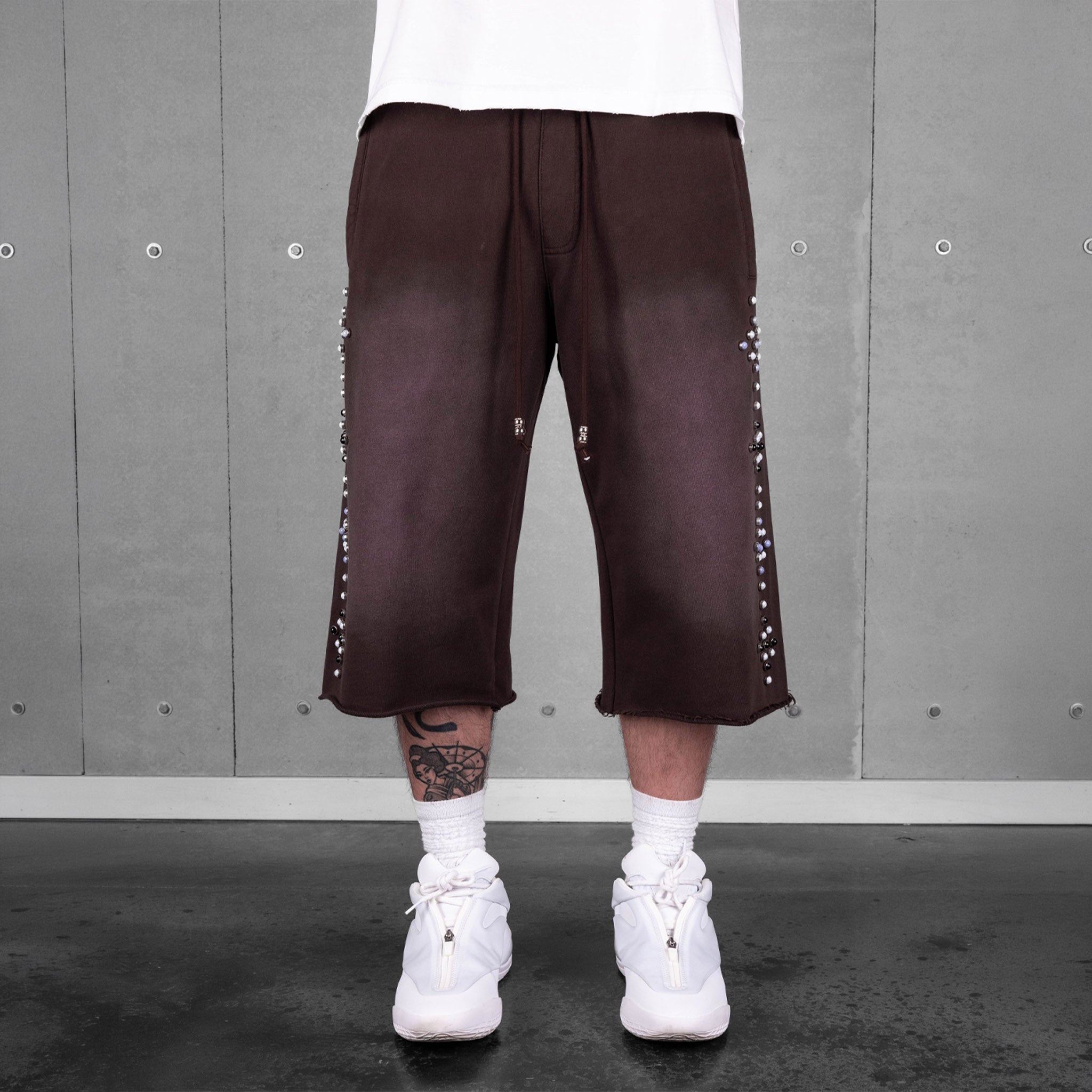 Commons Studios Rivet Sweatshort Dark Mocha