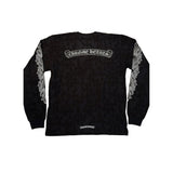 Chrome Hearts All Over Cemetery Monogram L/S T-Shirt Black
