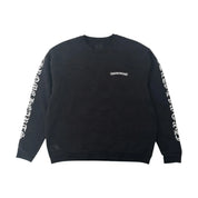 Chrome Hearts Scroll Logo Crewneck Sweatshirt Black
