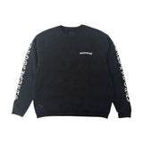 Chrome Hearts Scroll Logo Crewneck Sweatshirt Black