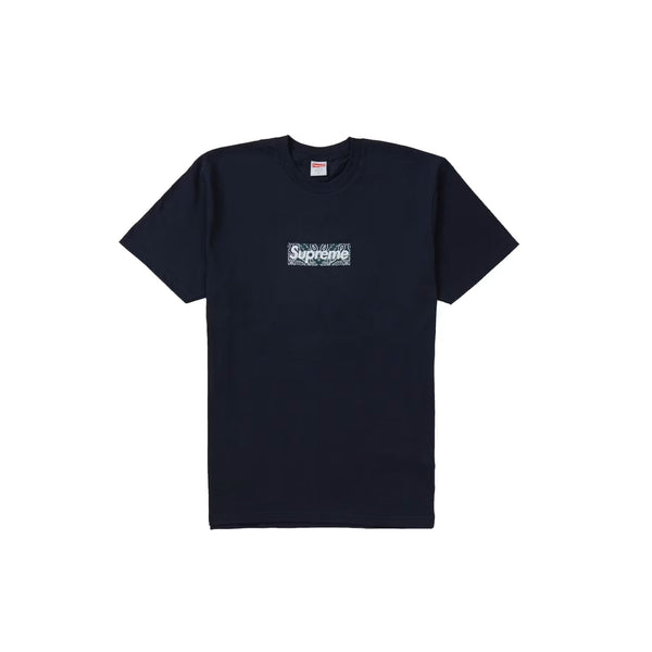 Supreme Bandana Box Logo Tee Navy – Common Hype