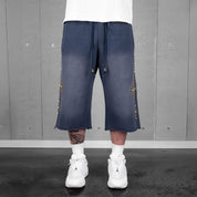 Commons Studios Rivet Sweatshort Navy Blue