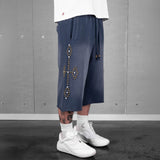 Commons Studios Rivet Sweatshort Navy Blue