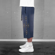 Commons Studios Rivet Sweatshort Navy Blue