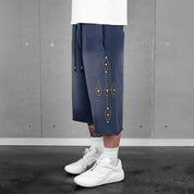 Commons Studios Rivet Sweatshort Navy Blue