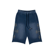 Commons Studios Rivet Sweatshort Navy Blue