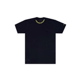 Chrome Hearts Lime Green Neck Print Logo Tee Black