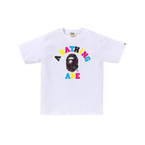 Bape Neon Camo College Tee White