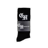 Common Hype 'Black Old English' Socks (1 Pack)