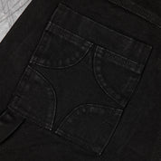 Commons Double Knee Star Canvas Short Carbon