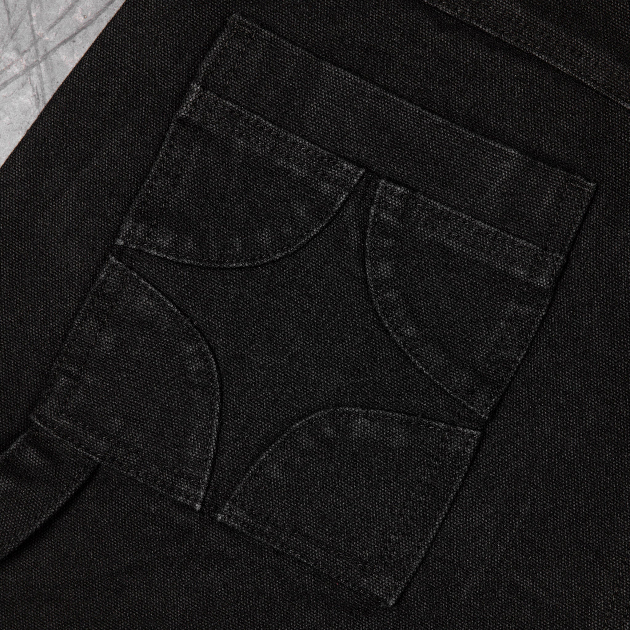 Commons Double Knee Star Canvas Short Carbon