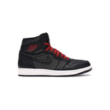 Jordan 1 Retro High Black Satin Gym Red