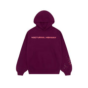 Sp5der Nocturnal Highway Hoodie Burgundy