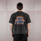 Commons No Mercy Fire and Ice Tee Vintage Black