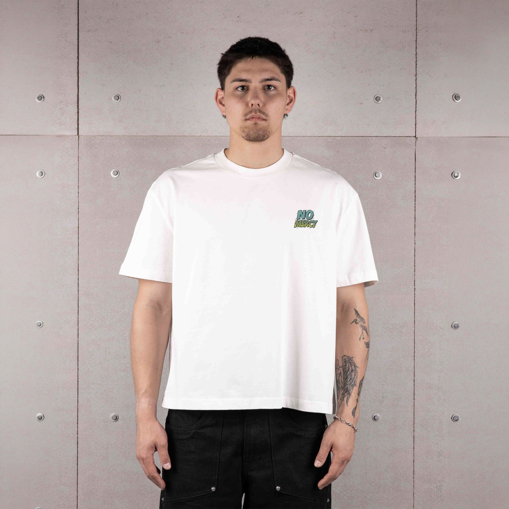 Commons No Mercy Head Start Tee White - Common Hype