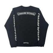 Chrome Hearts Scroll Logo Crewneck Sweatshirt Black