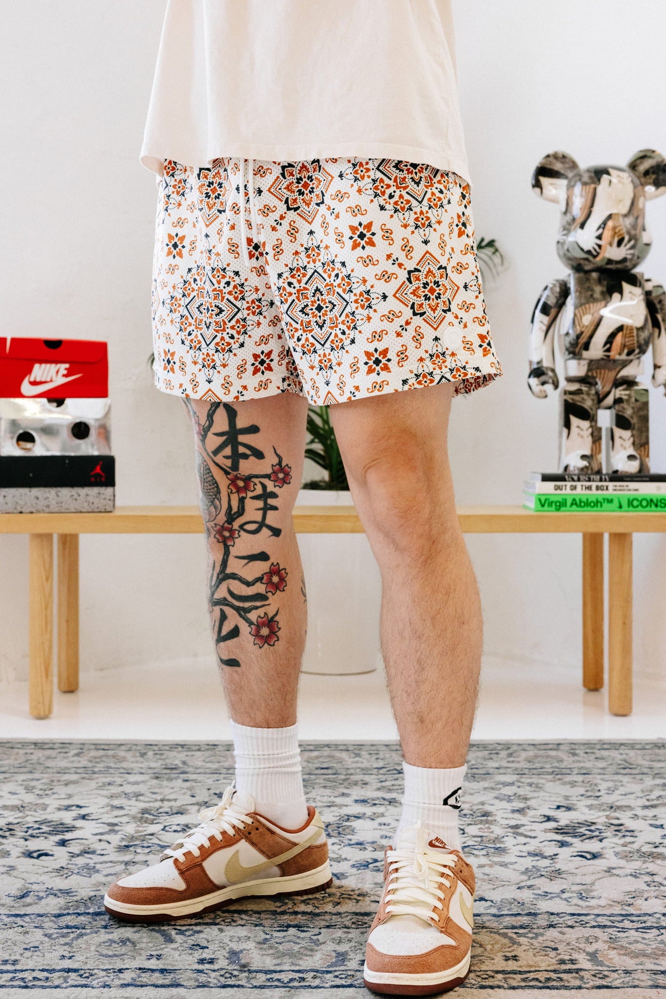 Gemeinsame Hype Aztec Mesh Short Burnt Orange