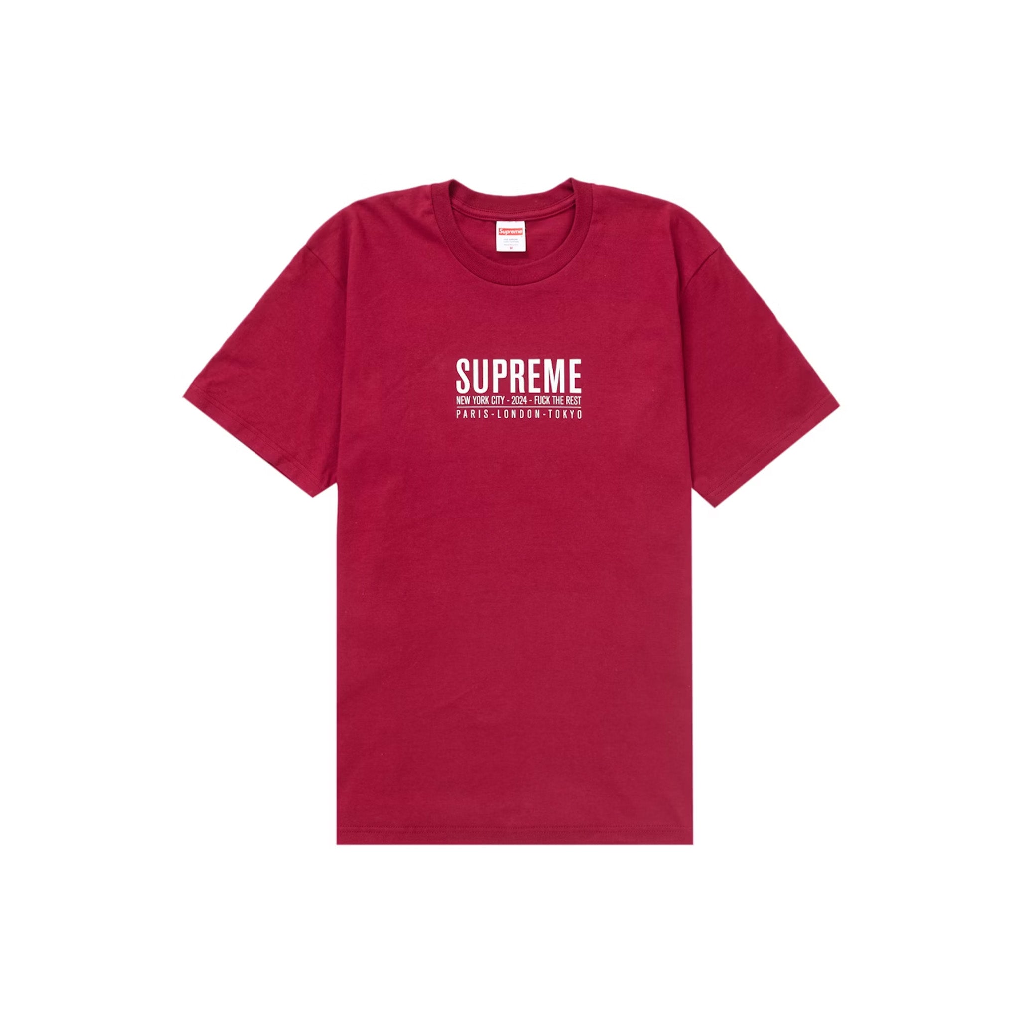 Supreme Paris Tee Cardinal Red - Common Hype