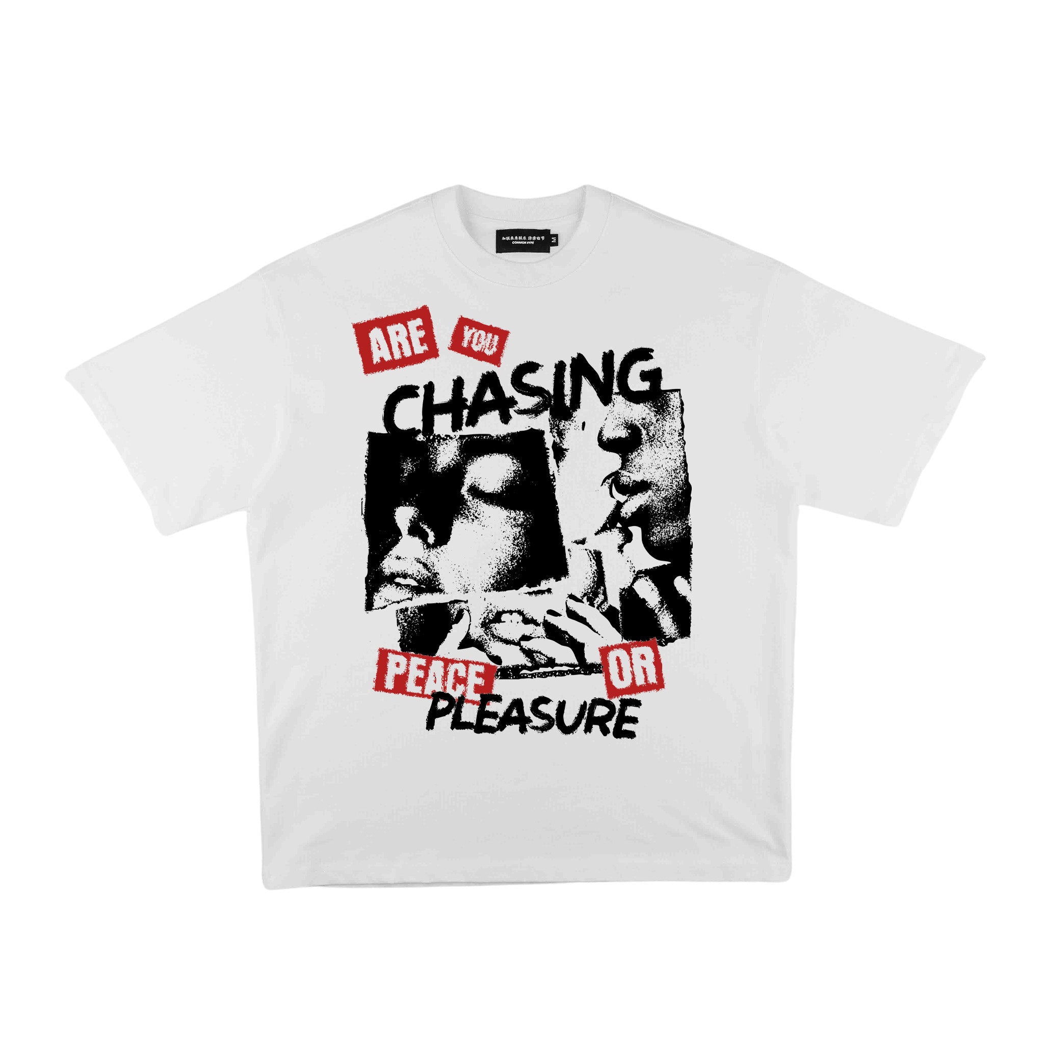 Compliments Peace or Pleasure White Vintage Shirt - Common Hype