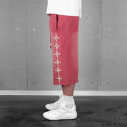 Commons Pearled Star Sweatshort Gym Red