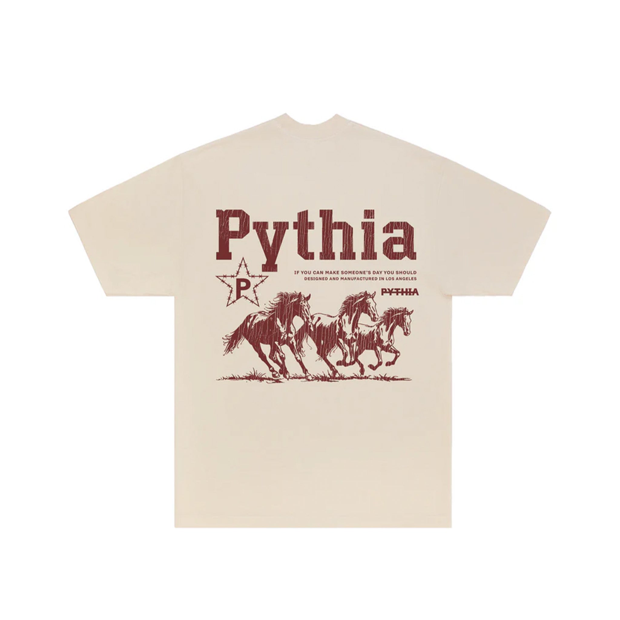 Pythia 'Horseshoe' Tee Tan - Common Hype