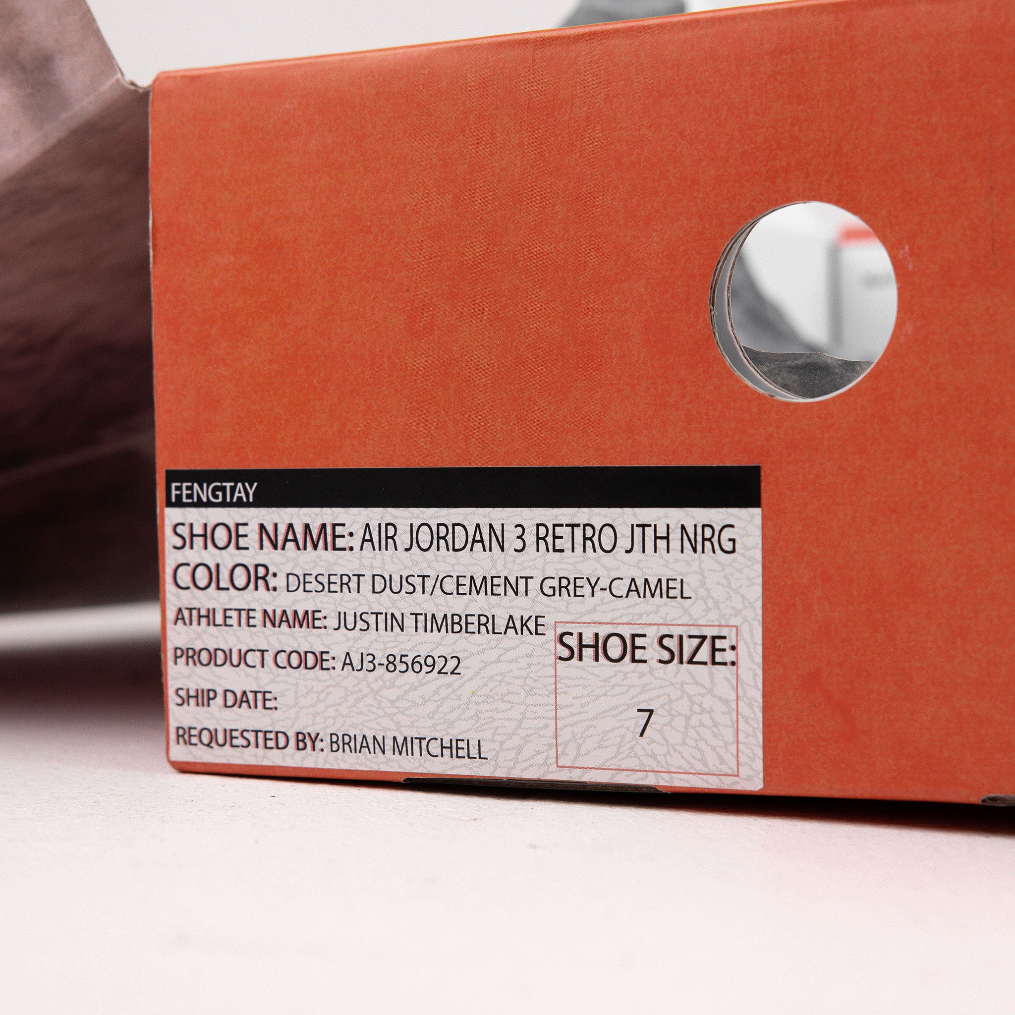 Nike Air Jordan 3 Retro JTH NRG ‘Sand’ Sample