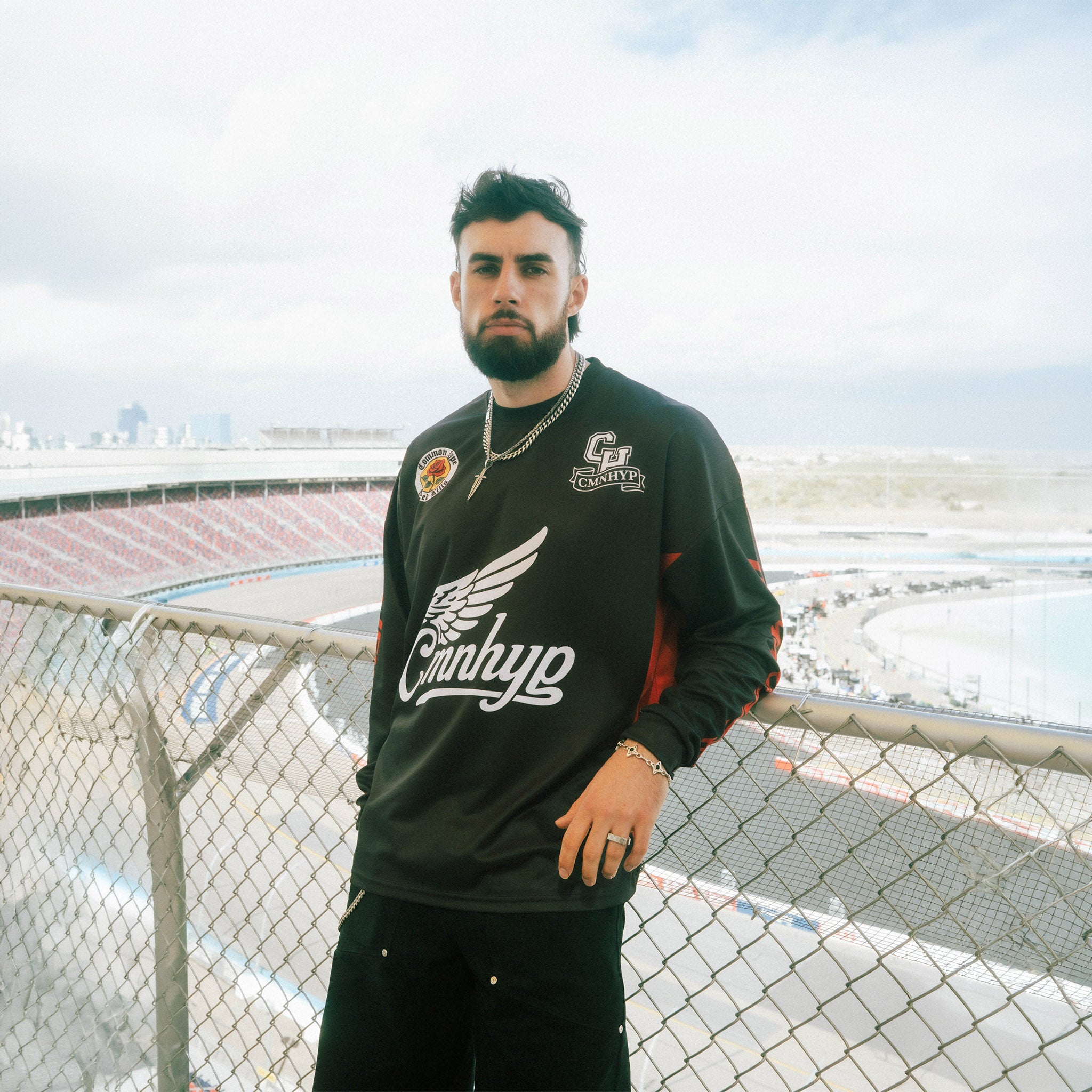 Common Hype Speed Kills Long Sleeve Racing Jersey Black - Common Hype