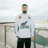Common Hype Speed Kills Long Sleeve Racing Jersey White