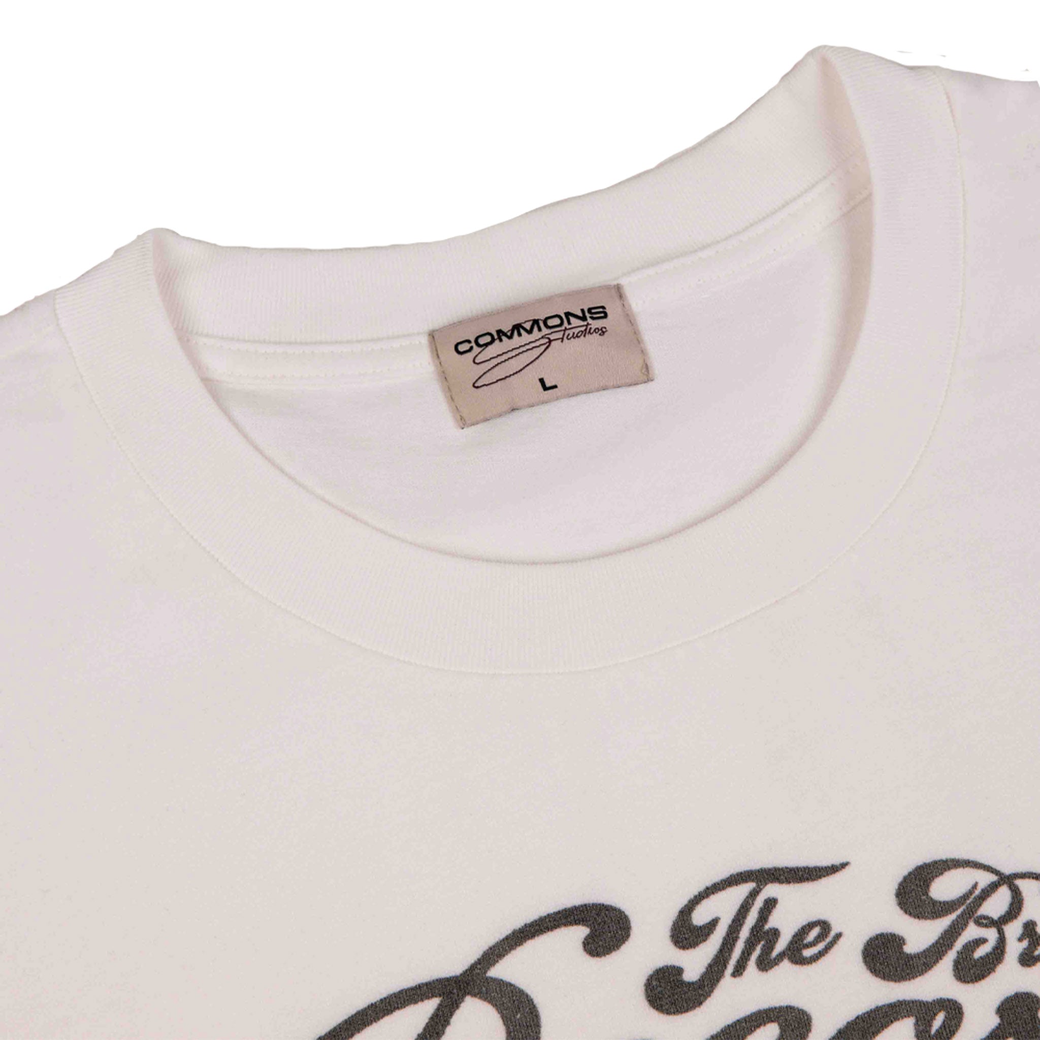 Commons Broken Record Tee White - Common Hype