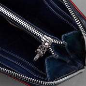 Chrome Hearts REC F Zip 3 Cross Red/Navy