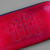 Chrome Hearts REC F Zip 3 Cross Red/Navy