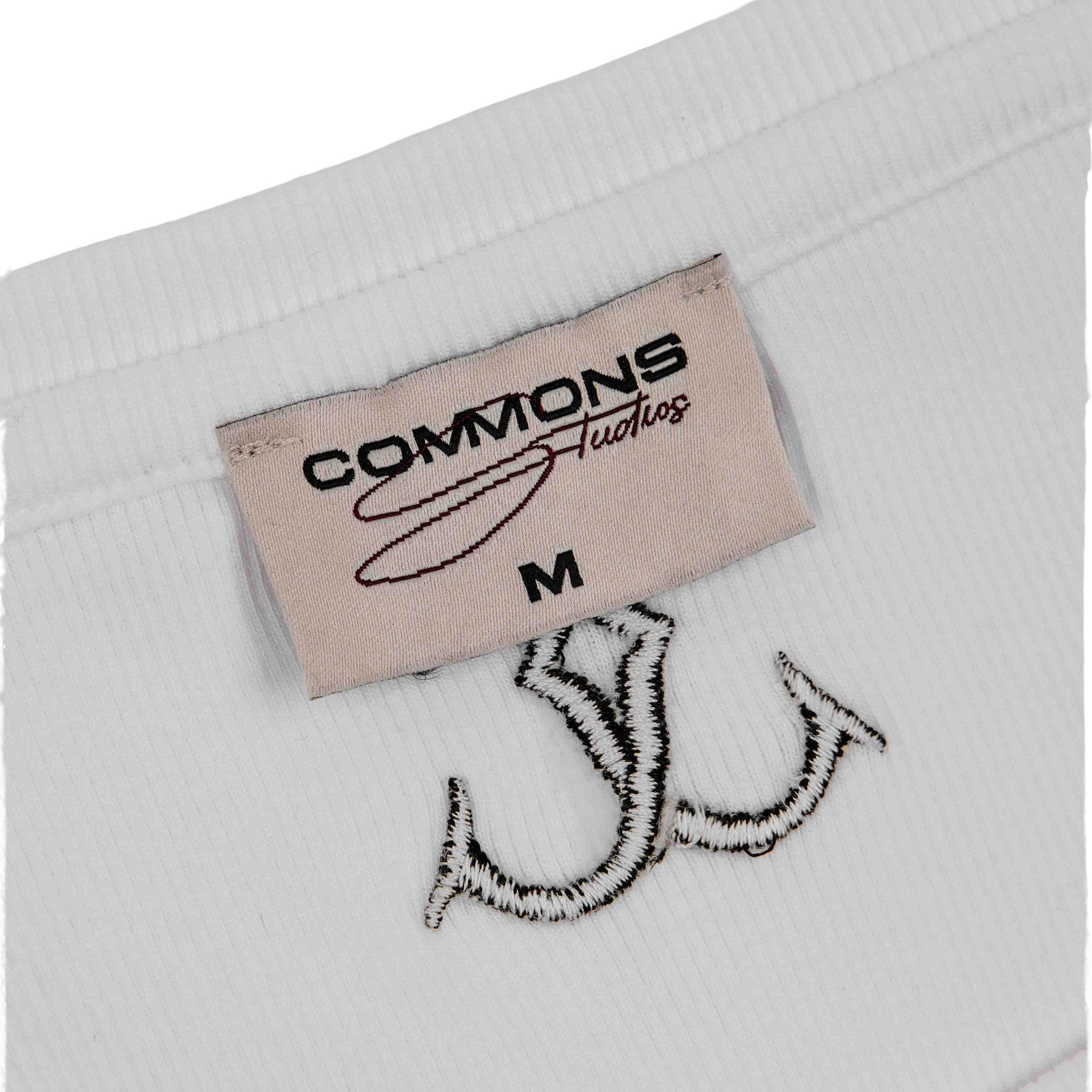 Commons Ribbed Vest Tank White - Common Hype