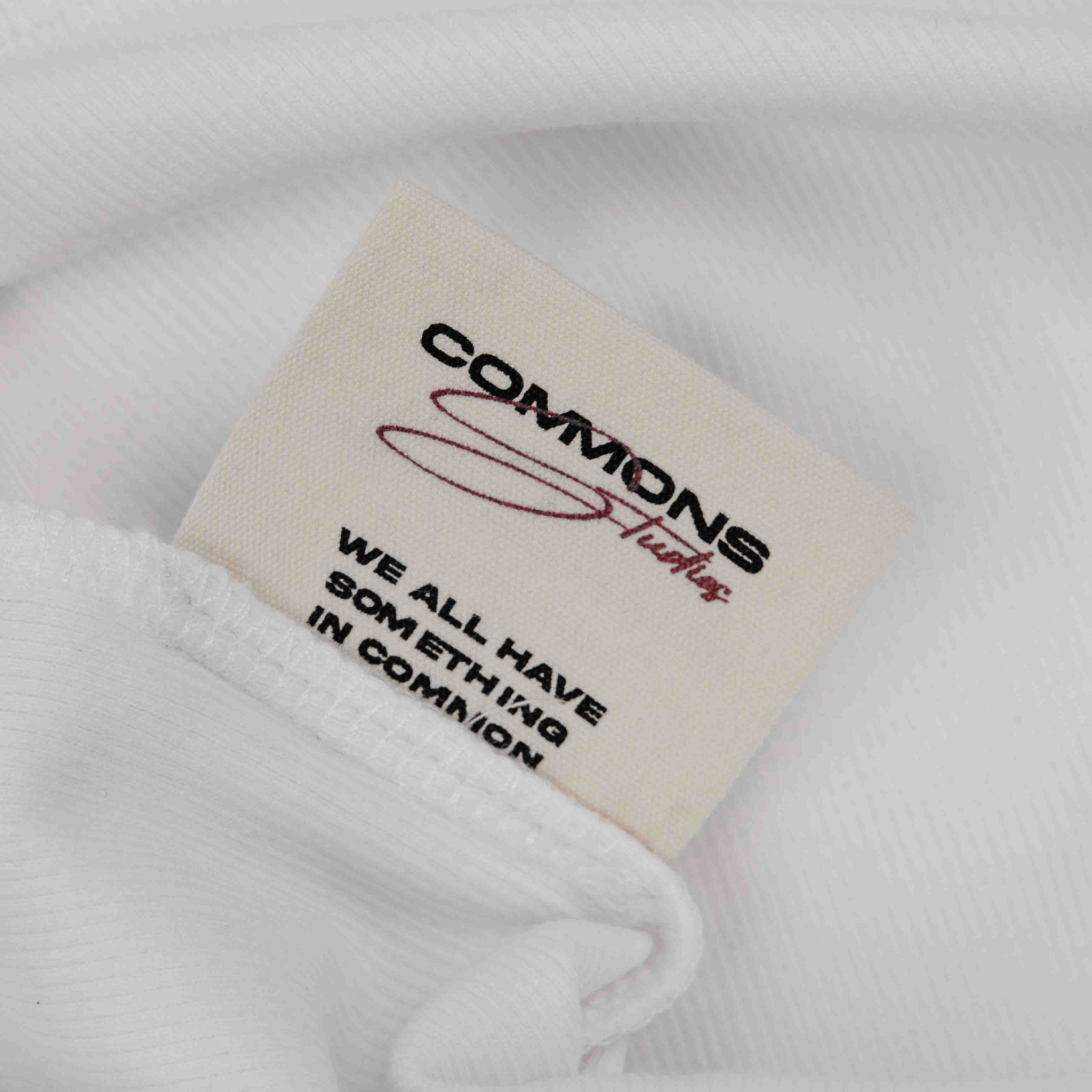 Commons Ribbed Vest Tank White - Common Hype