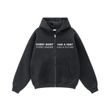 Compliments Sinner & Saint Black Wash Zip-Up Hoodie