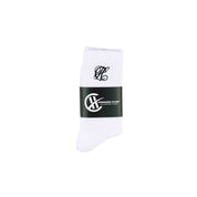 Common Hype Tonal Embroidered Sock White - Common Hype