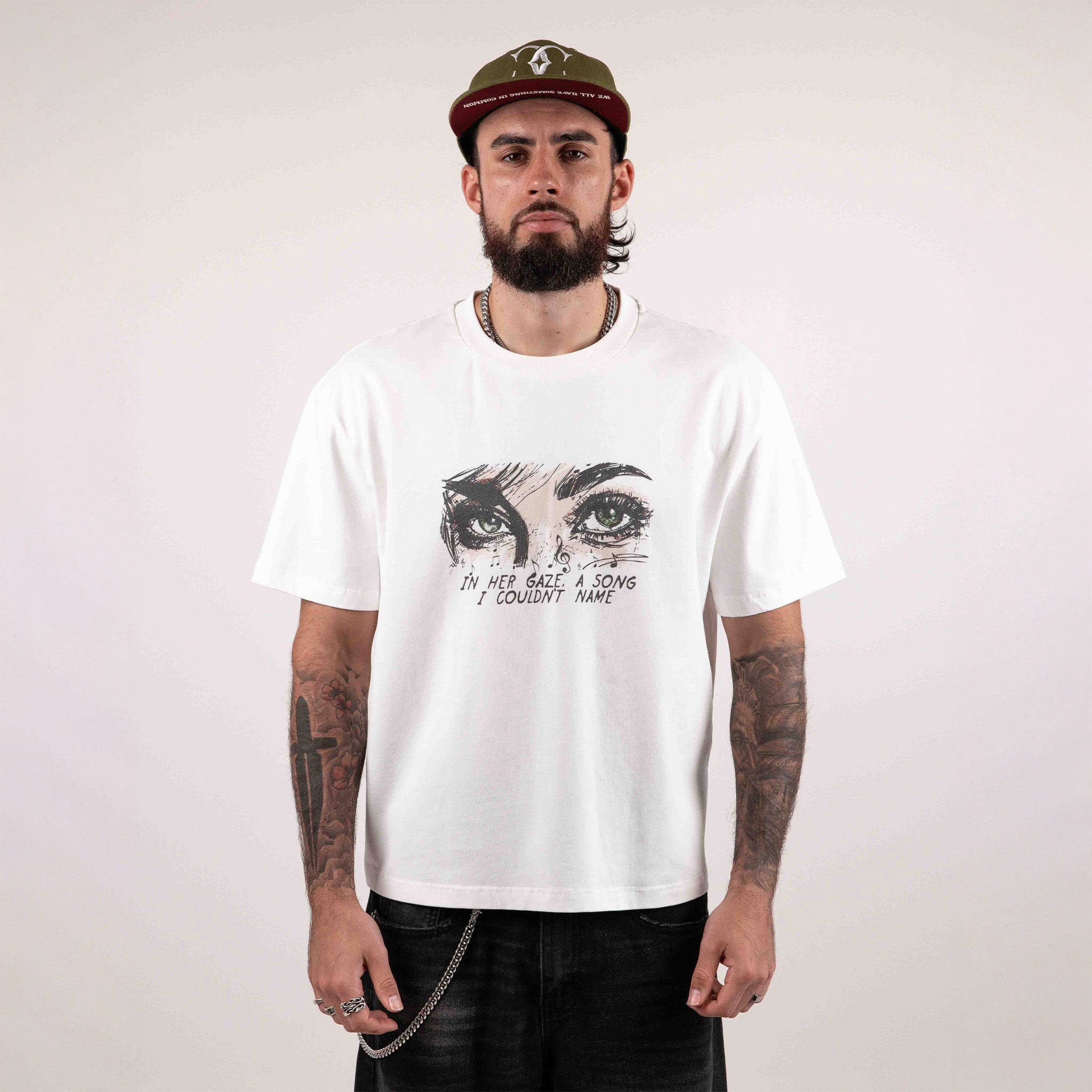 Commons In Her Gaze Tee White - Common Hype