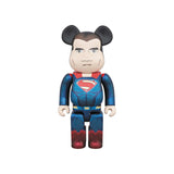 Bearbrick Superman 400 % Marineblau/Rot 