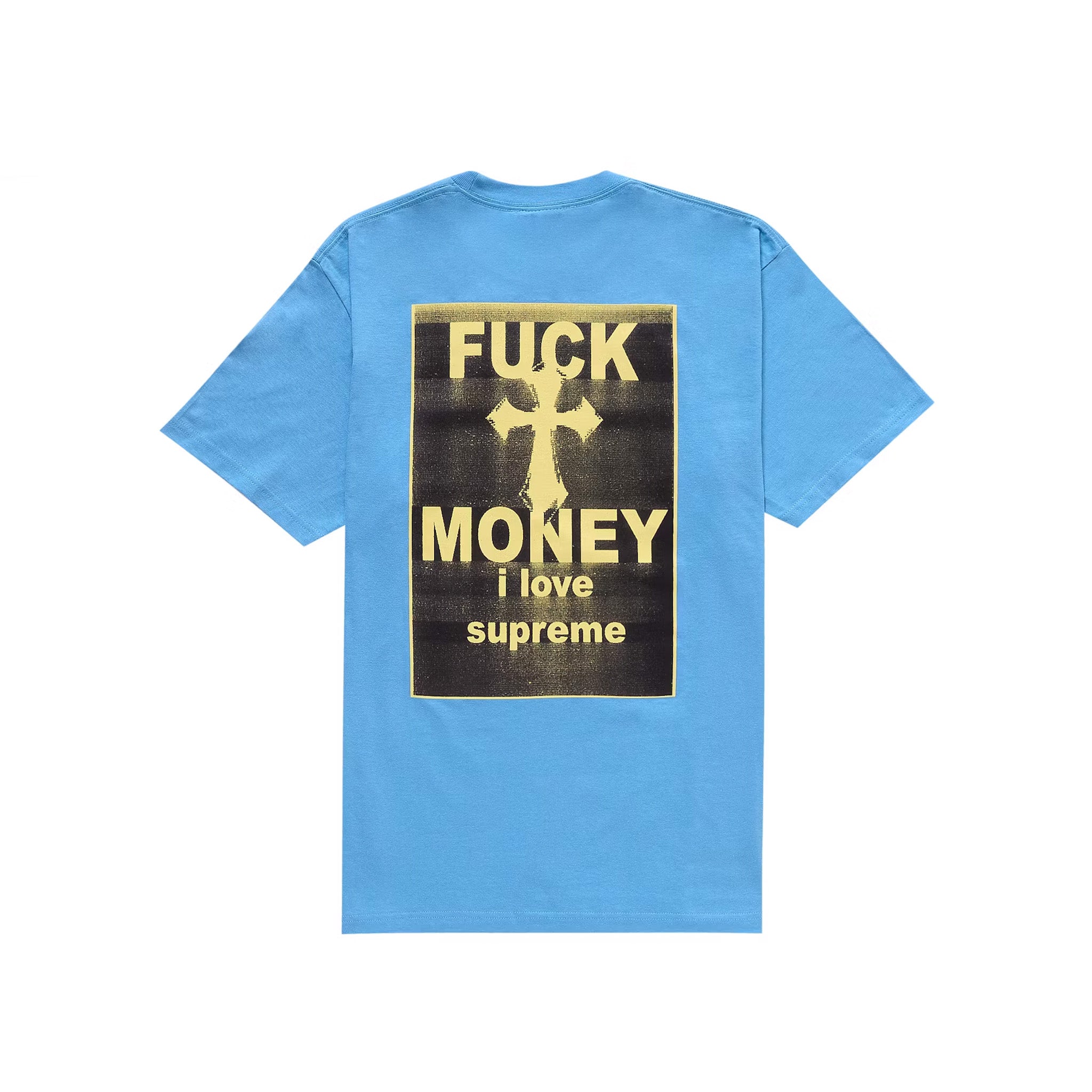 Supreme Fuck Money Tee Bright Blue - Common Hype