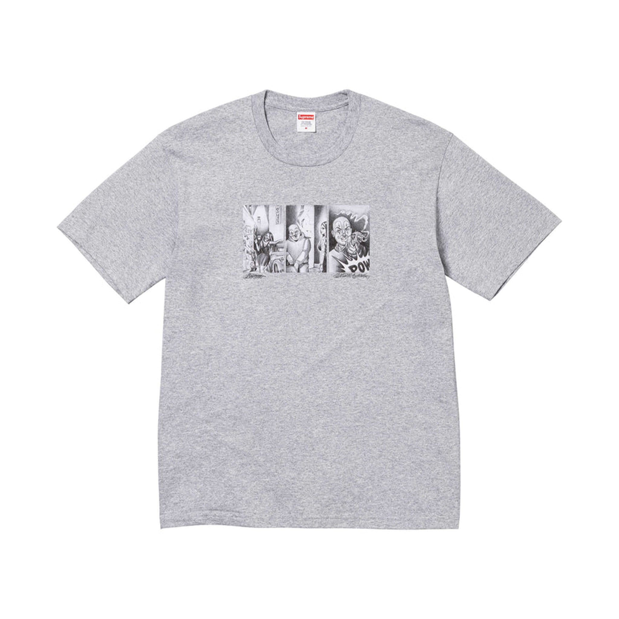 Supreme Mister Cartoon Pow Tee Heather Grey - Common Hype