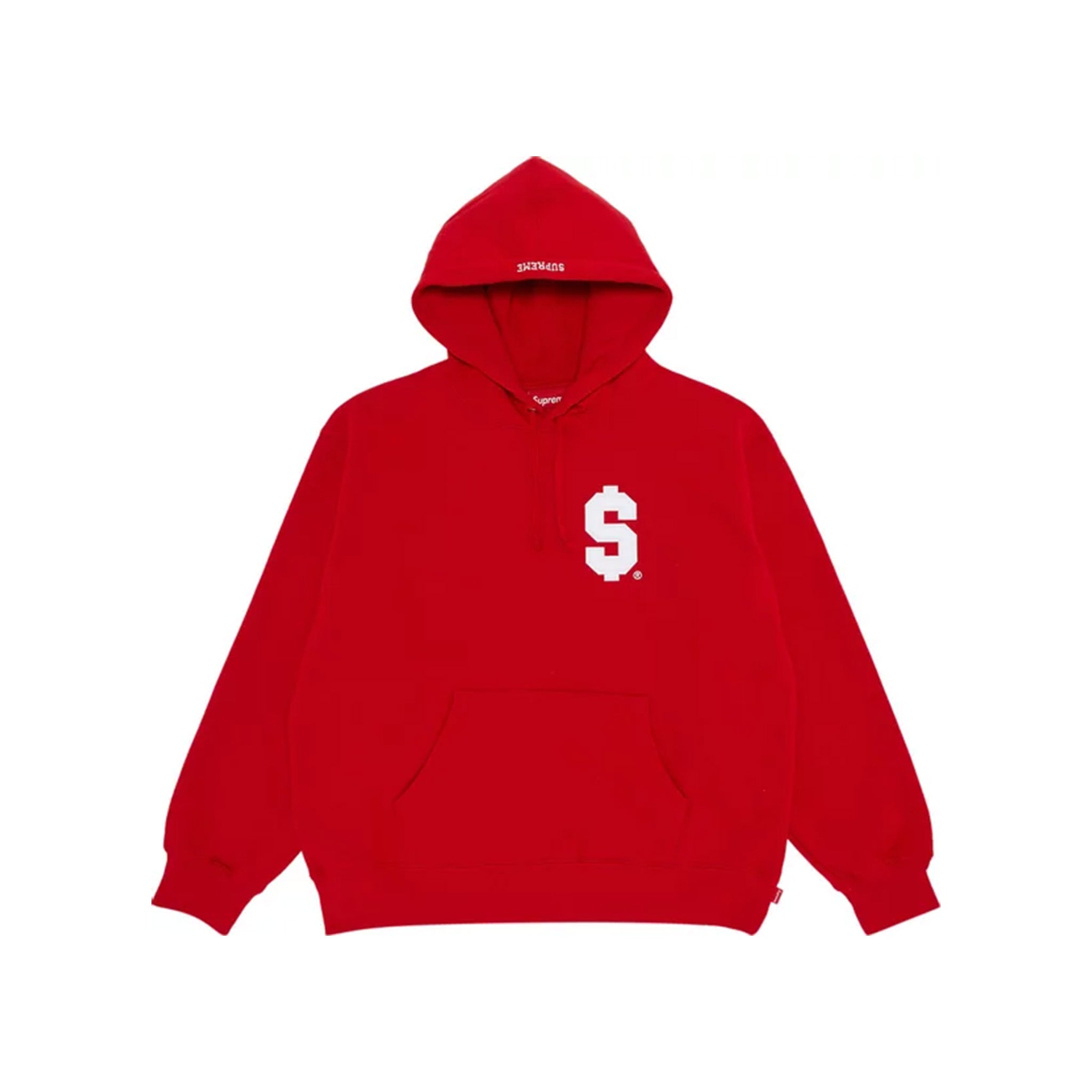 Supreme $ Logo Hooded Sweatshirt Red - Common Hype