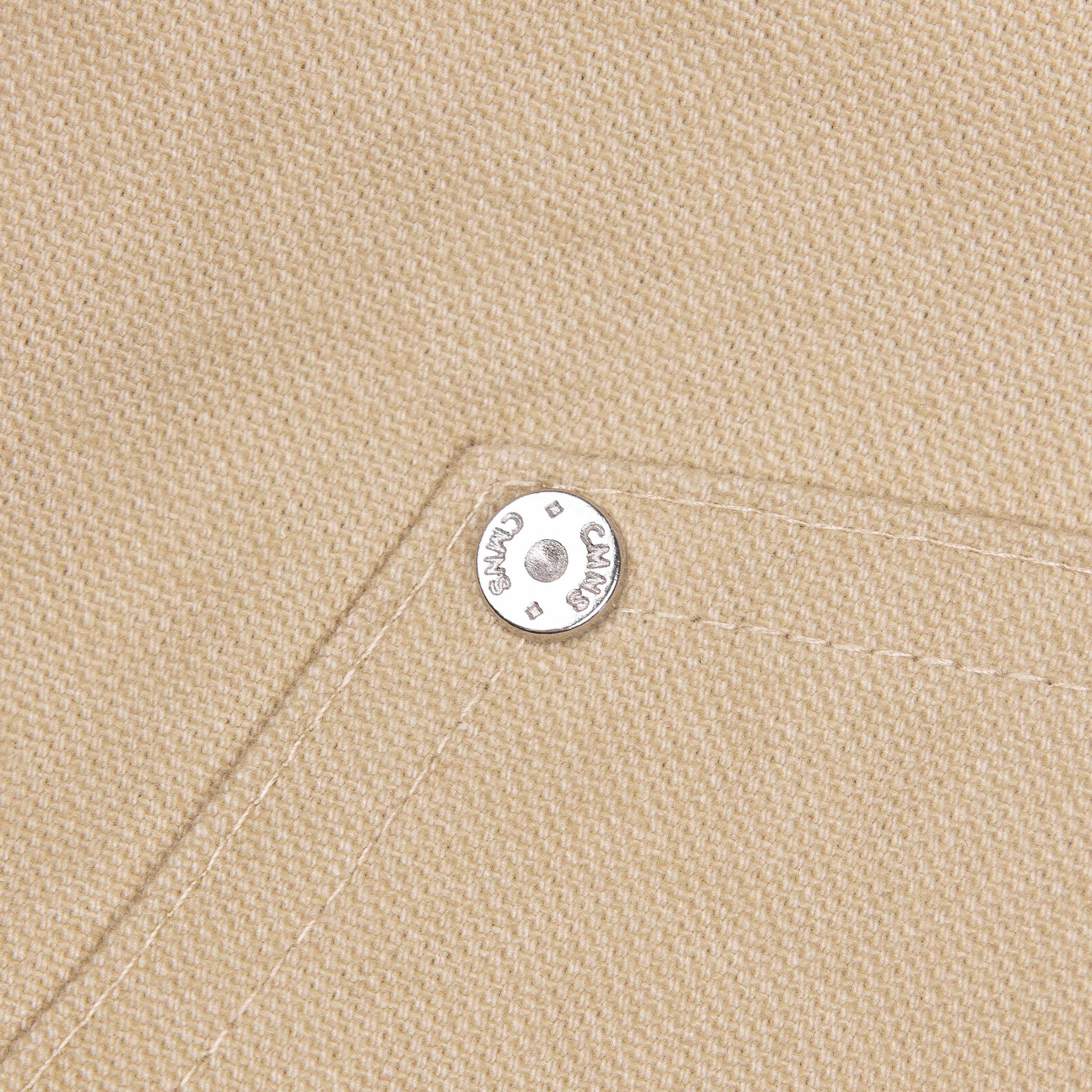 Commons Double Knee Canvas Short Cream - Common Hype