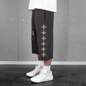 Commons Pearled Star Sweatshort Taupe